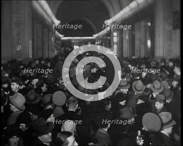 Crowd Gathering in Germany, 1930s. Creator: British Pathe Ltd.