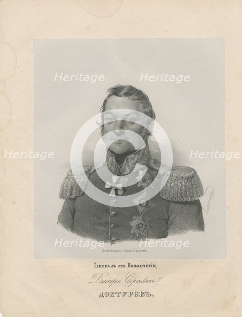 Portrait of General Dmitry Sergeyevich Dokhturov (1759-1816).