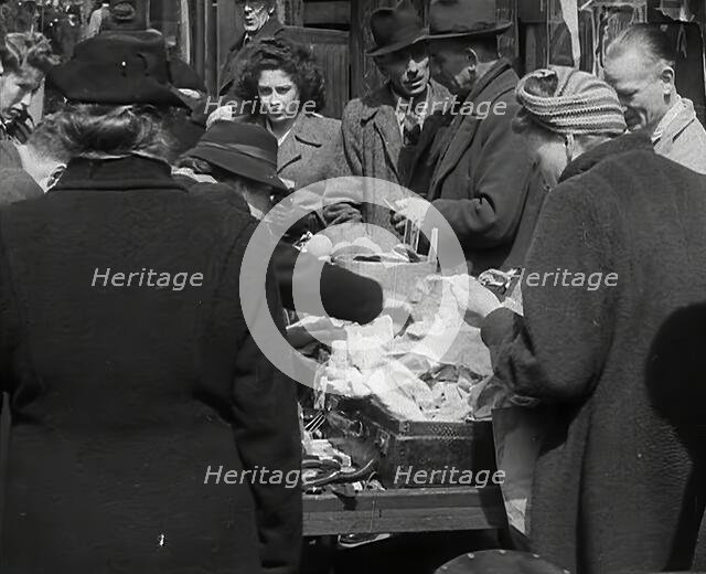 Civilians at a Market, 1942. Creator: British Pathe Ltd.