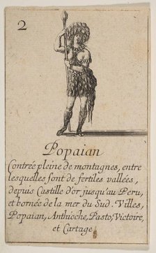 Popayan, from 'Game of Geography' (Jeu de la Géographie), 1644. Creator: Stefano della Bella.