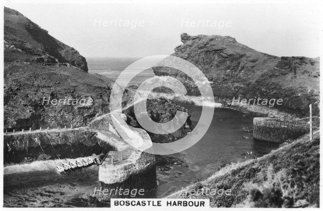 Boscastle Harbour, Cornwall, 1937. Artist: Unknown