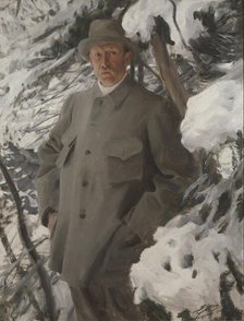 The Painter Bruno Liljefors, 1906. Creator: Anders Leonard Zorn.
