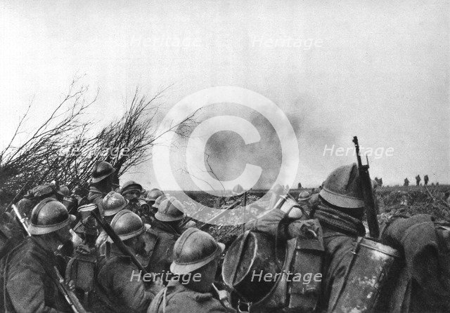 The French front line at Douaumont, Verdun, France, 25 February 1916. Artist: Unknown