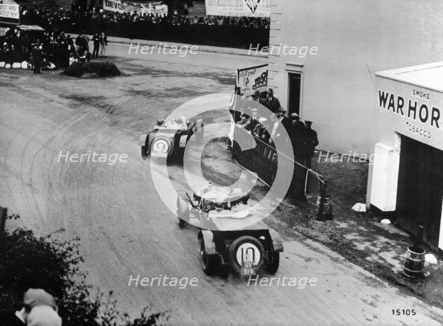 An Alfa Romeo competing in the Tourist Trophy, Corfu, Greece. Artist: Unknown