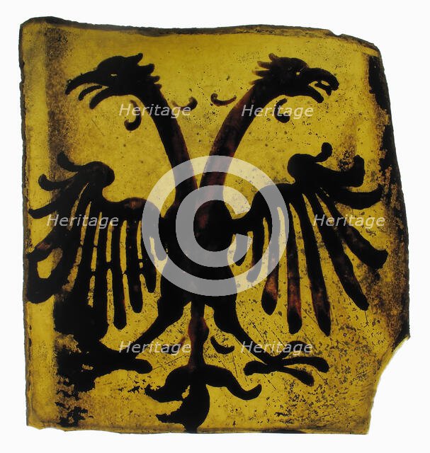 Glass Fragment, European, probably 15th century. Creator: Unknown.