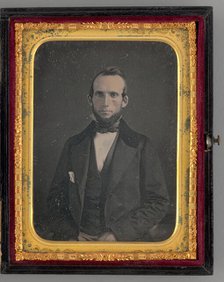 Untitled (Portrait of a Seated Man), 1862. Creator: Mathew Brady.