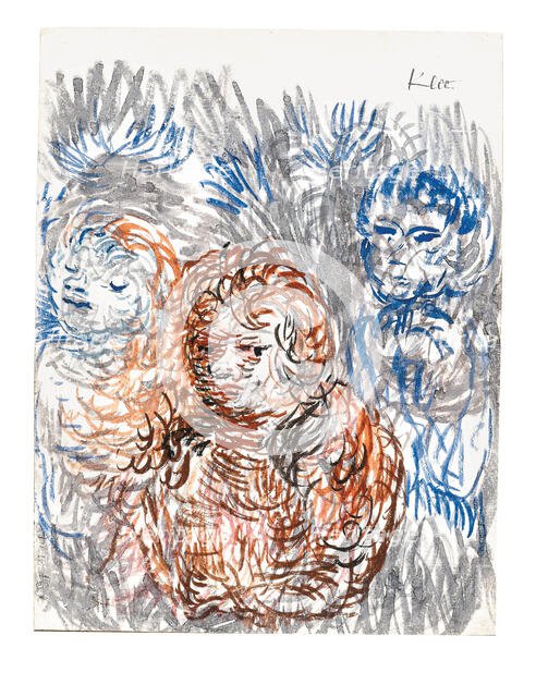 Sisters And Young Boy, 1933. Creator: Klee, Paul (1879-1940).