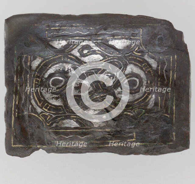 Square Plaque, Frankish, 6th-7th century. Creator: Unknown.