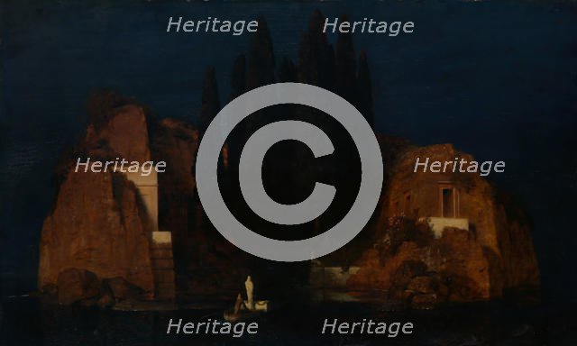 Island of the Dead, 1880. Creator: Arnold Böcklin.