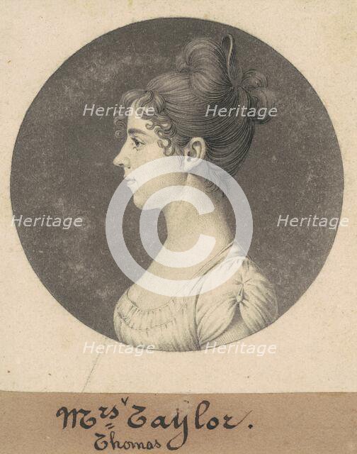 Lucy Harrison Singleton Taylor, 1808. Creator: Charles Balthazar Julien Févret de Saint-Mémin.