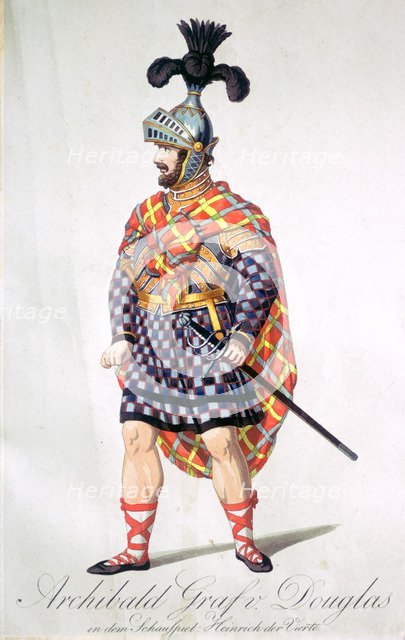 Archibald Douglas, 4th Earl of Douglas, medieval Scottish nobleman and soldier.  Artist: Tony Evans