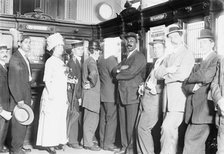 1st Depositor, Postal Bank, N.Y., between c1910 and c1915. Creator: Bain News Service.