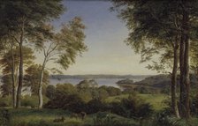 View of Lake Skarre, 1845. Creator: Peter Christian Thamsen Skovgaard.