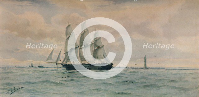 'Seascape', c1895. Artist: Albert Ernest Markes.