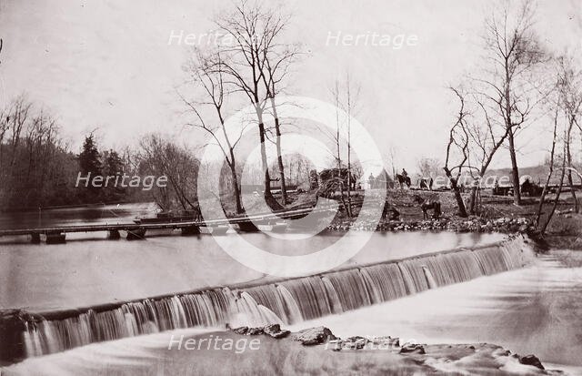 Bull Run. Pontoon Bridge near Blackburn's Ford, 1862. Creators: Tim O'Sullivan, George N. Barnard.
