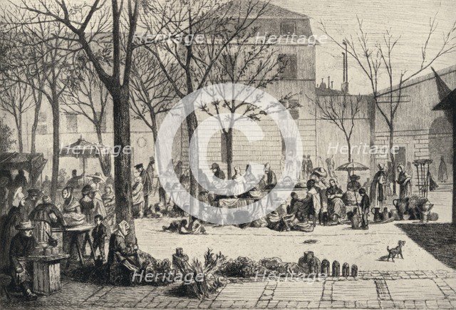 'The Marché des Capucins', 1915. Artist: Leopold Flameng.