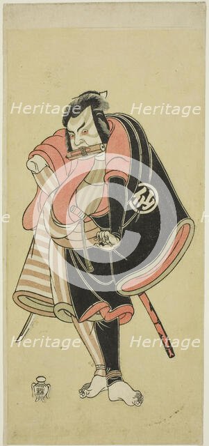 The Actor Nakamura Sukegoro II as Aso no Matsuwaka, a Ninja (Shadow Warrior), in the Pl..., c. 1768. Creator: Shunsho.