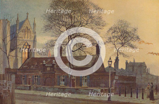 'Butler's Almshouses, Westminster',  London, 1879 (1926). Artist: John Crowther.