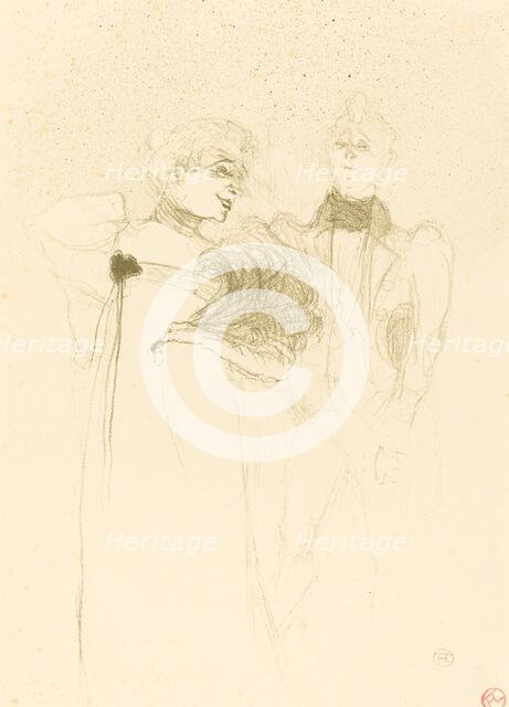 Mlle. Lender in "Madame Satan" (Mlle. Lender dans "Madame Satan"), 1894. Creator: Henri de Toulouse-Lautrec.