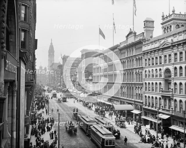 Market Street from Eighth, Philadelphia, Pa., c1904. Creator: Unknown.