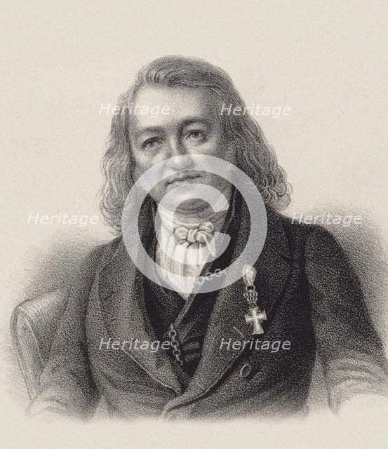 Portrait of the organist and composer Friedrich Schneider (1786-1853), c. 1840. Creator: Anonymous.