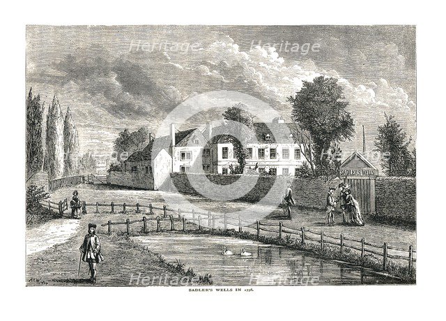 Sadlers Wells, 1756. Artist: Unknown