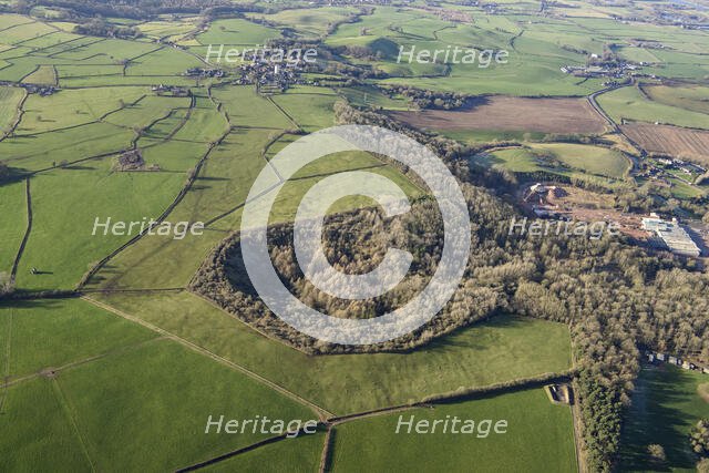 Hanbury Crater, the site of the RAF Fauld undergound munitions storage depot explosion..., 2022. Creator: Damian Grady.