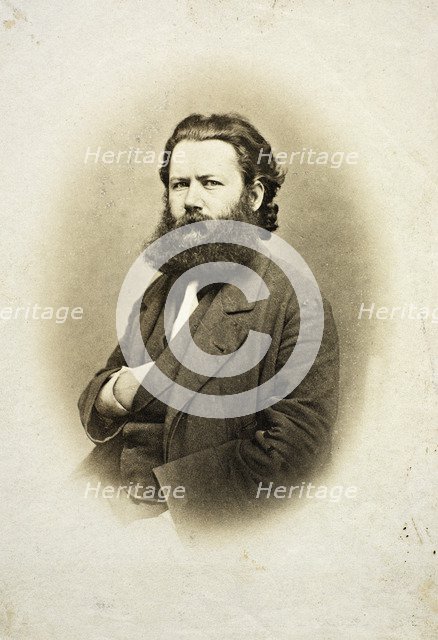 Portrait of Henrik Ibsen (1828-1906), ca 1863.