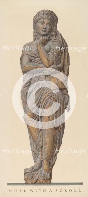 Circus Wagon Figure: Muse, 1935/1942. Creator: John Matulis.