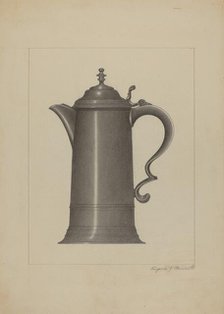 Pewter Flagon, c. 1936. Creator: Eugene Barrell.