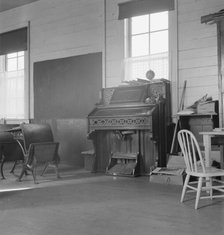 8:45 a.m., interior of the eastern Oregon one-room county school, Baker County, Oregon, 1939. Creator: Dorothea Lange.