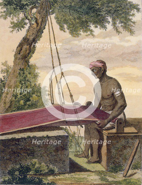 Weaver of cloth,1782. Creator: Pierre Sonnerat (after) (1745-1814).