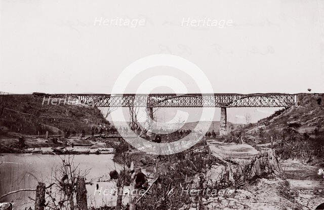 Potomac Creek Railroad Bridge, A.C. & F. Railroad, 1861-65. Creator: Unknown.
