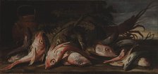 Still life with fish, 1654-1695. Creator: Giuseppe Recco.