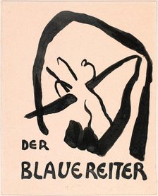 Study for the cover of the catalogue of the group of artists "Der Blaue Reiter (The Blue..., 1912. Creator: Kandinsky, Wassily Vasilyevich (1866-1944).