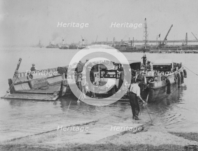 A Calthorpe Minor car on the ferry at Southampton, July 1920. Artist: Unknown