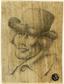 Portrait Bust of an Old Man Wearing Hat and Overcoat, n.d. Creator: Jean-Jacques de Boissieu.