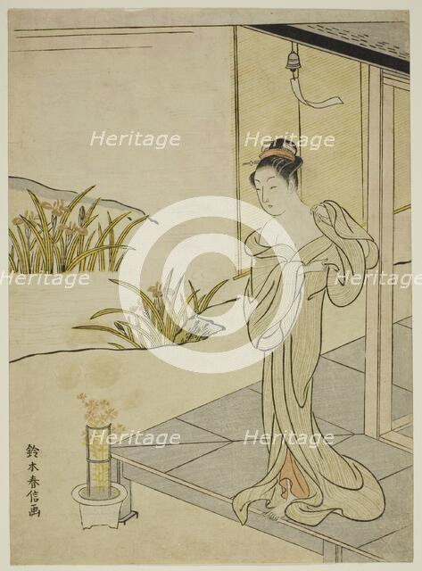 Summer, from the series "New Versions of Flowers of the Four Seasons (Shinpan furyu shik..., c1767. Creator: Suzuki Harunobu.