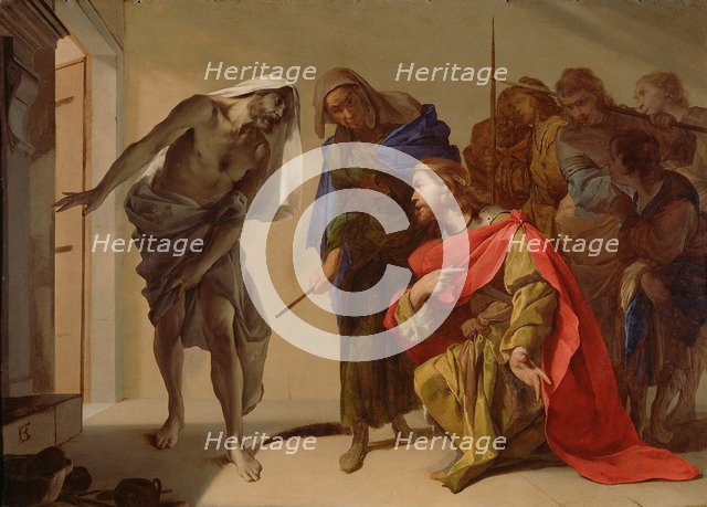 The Shade of Samuel Invoked by Saul, c. 1655. Artist: Cavallino, Bernardo (1616-1656)