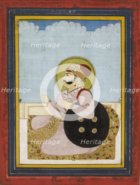Portrait of a seated Raja, 19th century. Artist: Unknown.