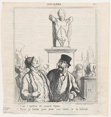C'est l'Apollon du nouvel Opéra, 1870. Creator: Honore Daumier.