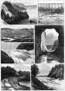 Sketches on the Canadian Pacific railway line, 1883. Creator: William James Palmer.