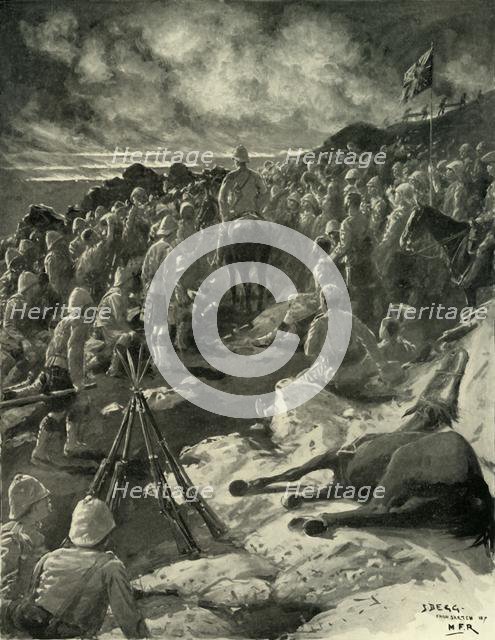 'General Ian Hamilton Thanking the Gordons for their Attack at the Battle of Doornkop', 1901. Creator: Samuel Begg.