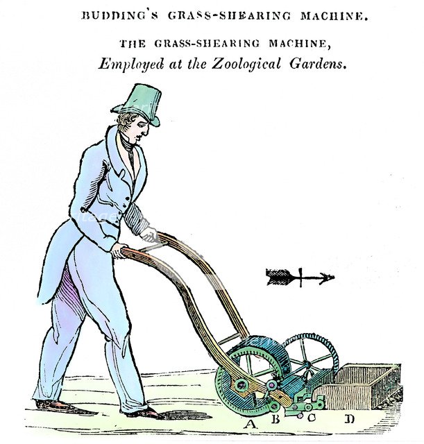 'Budding's Grass-shearing Machine', c1832. Artist: Unknown