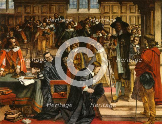 'Charles I and Speaker Lenthall', c1850, (1947).  Creator: Unknown.