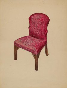 Side Chair, 1936. Creator: Arthur Johnson.