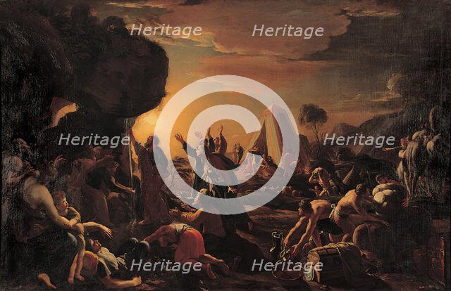 Moses Striking Water from the Rock, 1642. Creator: Perrier, François (1590-1650).