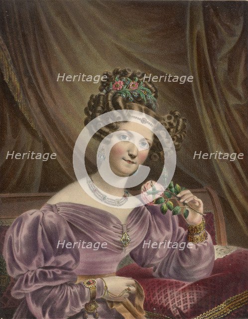 Portrait of the ballet dancer Madame Montessu, 1840s.