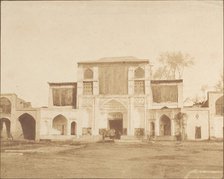 Outer Entrance to the King's Palace, Teheran, 1858. Creator: Luigi Pesce.