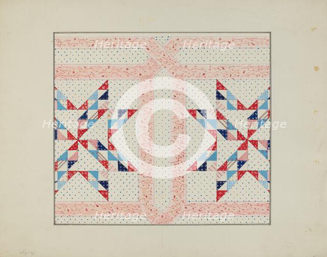 Quilt, 1935/1942. Creator: Unknown.